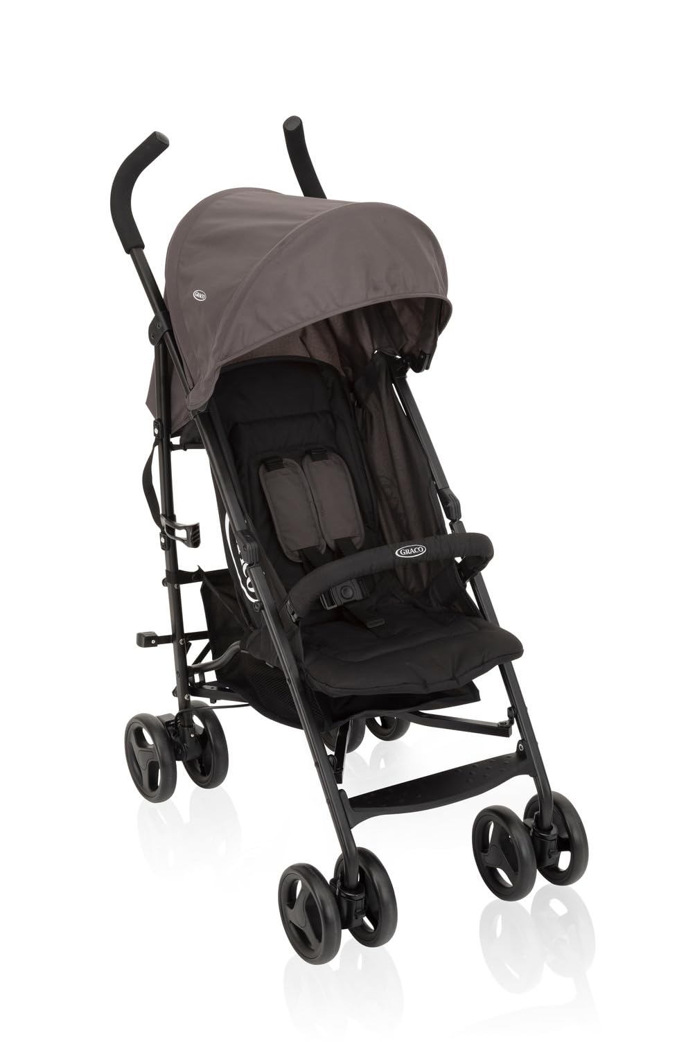 Graco TraveLite Compact Stroller, Black/Grey