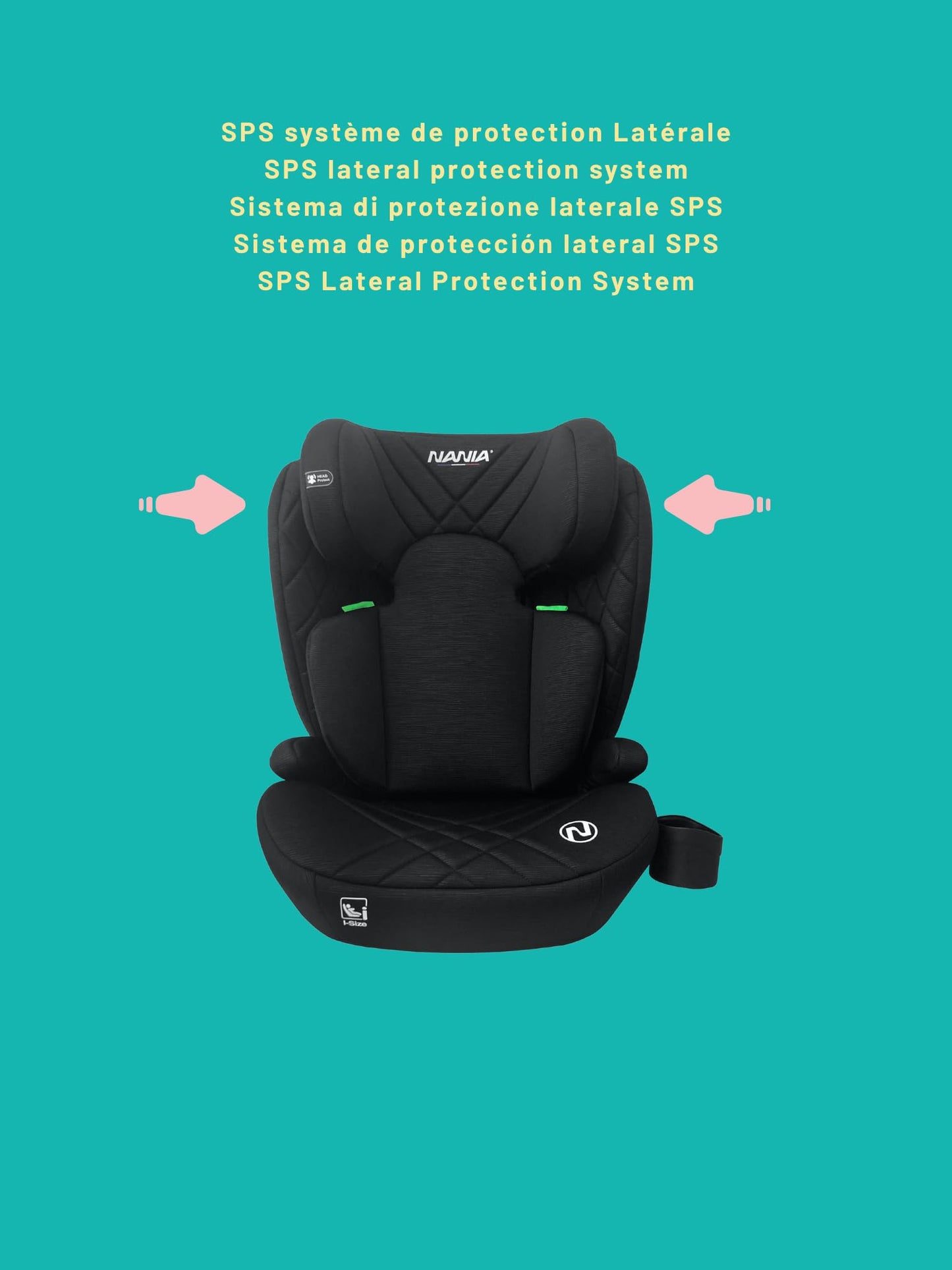 NANIA Sienna i-Size Booster Car Seat, 100-150cm
