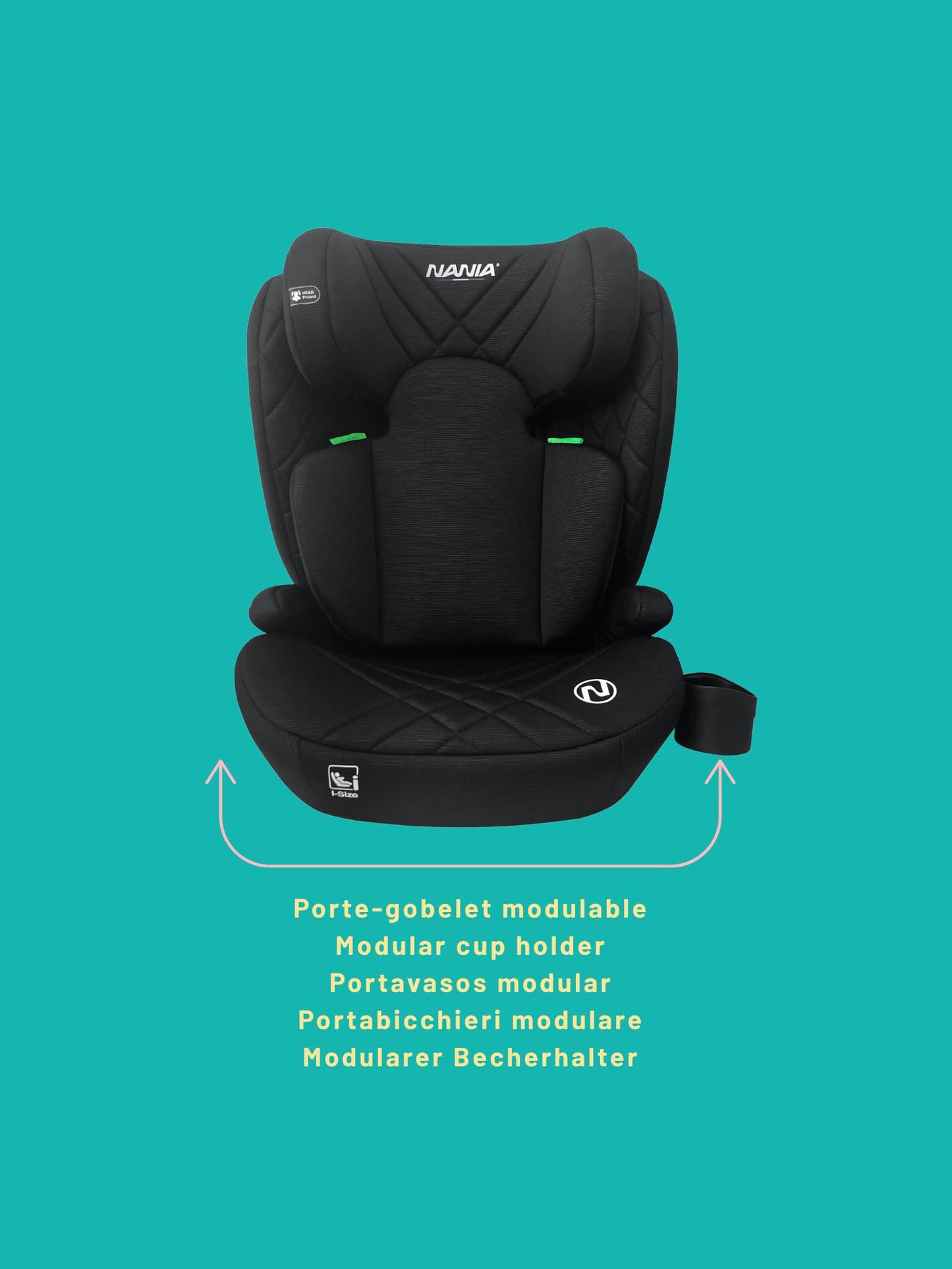 NANIA Sienna i-Size Booster Car Seat, 100-150cm