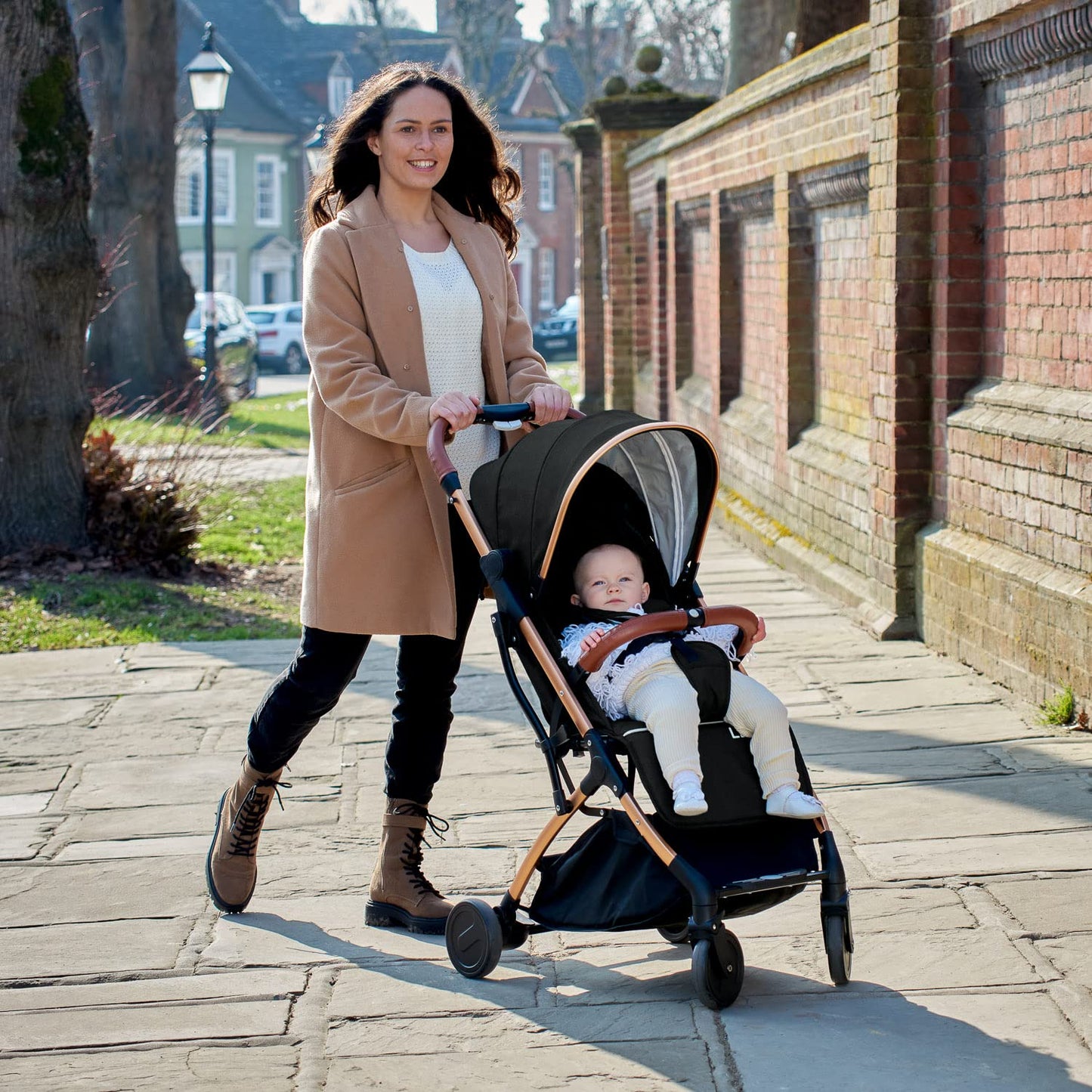 Lejoux Lightweight Foldable Pushchair, Black