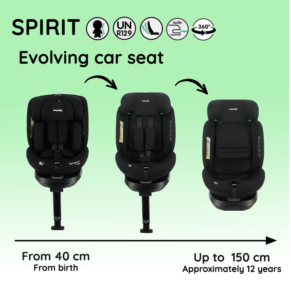 Nania Spirit 360° Swivel i-Size Car Seat