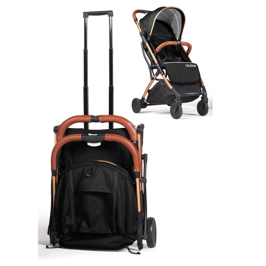 Lejoux Lightweight Foldable Pushchair, Black