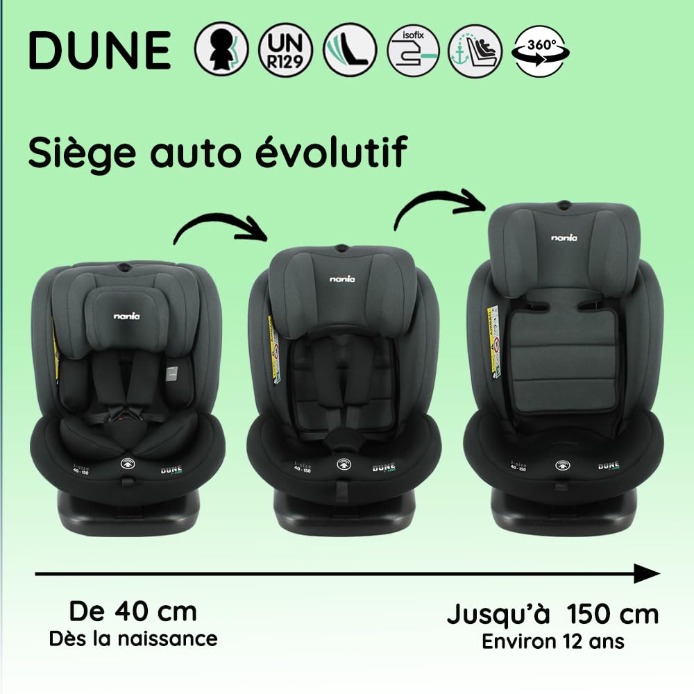 Baby Car Seat Dune 360° Swivel i-Size
