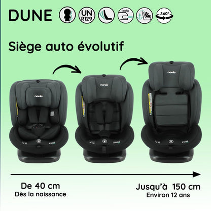 Baby Car Seat Dune 360° Swivel i-Size