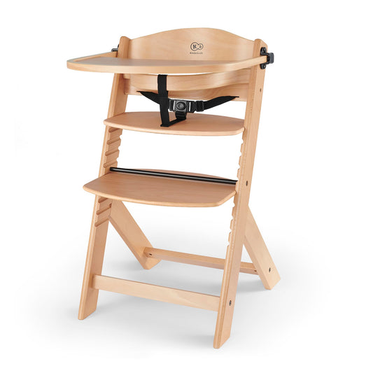 Kinderkraft ENOCK 3-in-1 Wooden Highchair, Natural
