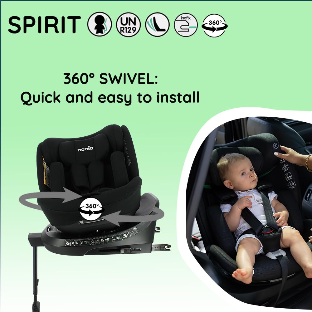 Nania Spirit 360° Swivel i-Size Car Seat