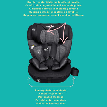 Nania Milano ISOFIX Baby Car Seat, 76-150cm