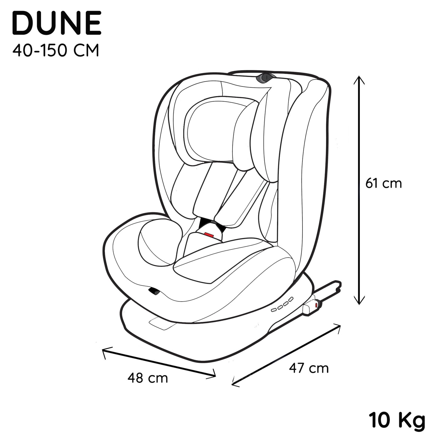 Baby Car Seat Dune 360° Swivel i-Size