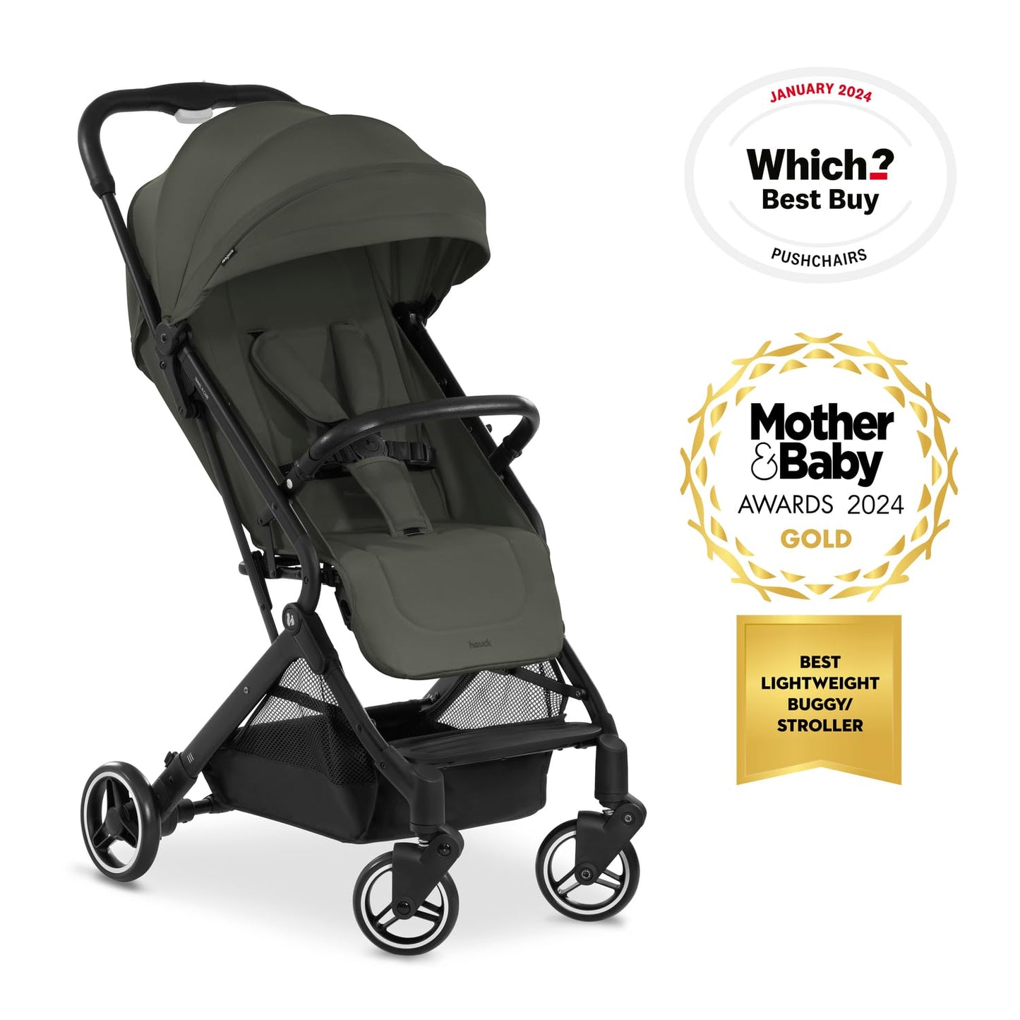 hauck Travel N Care Pushchair, Dark Olive