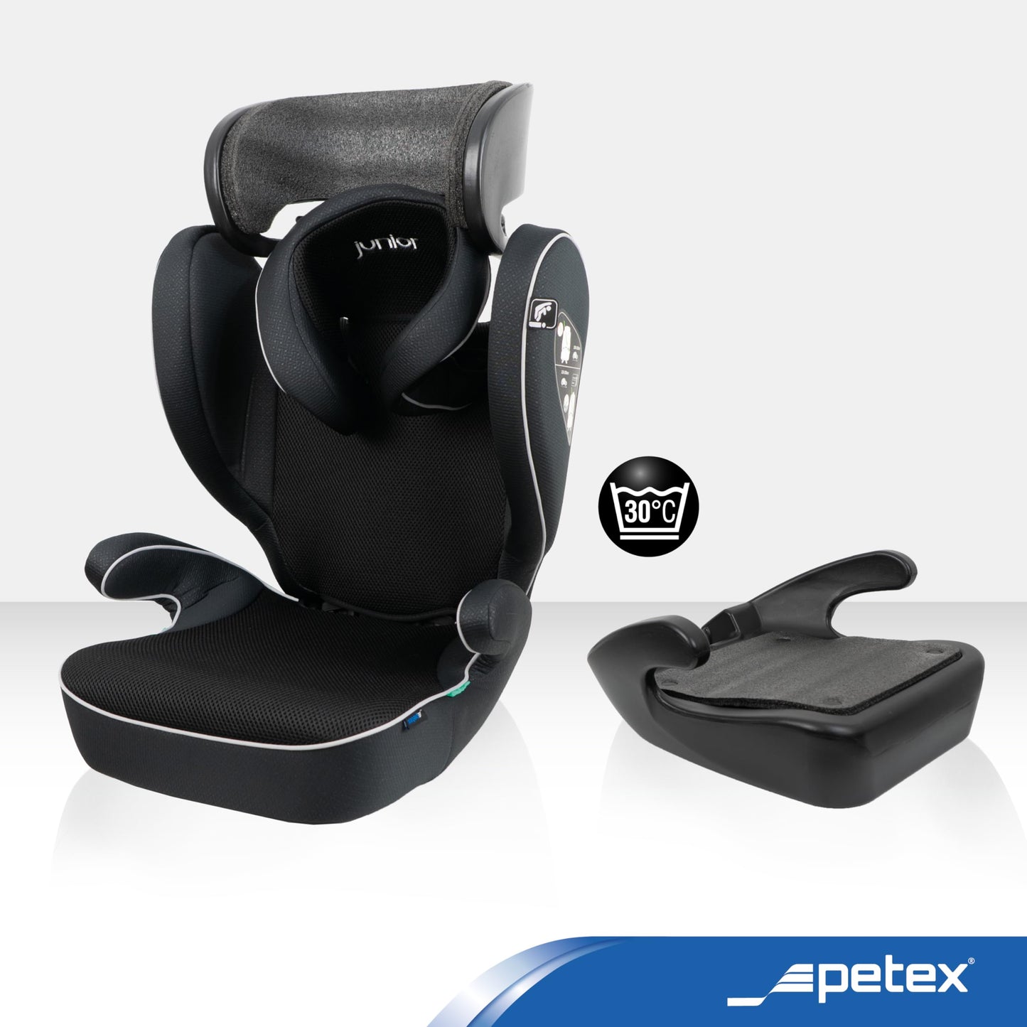 PETEX Basic i-Size Car Seat, Black