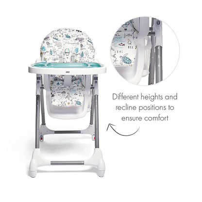 Mamas & Papas Snax Adjustable Highchair, Happy Planet