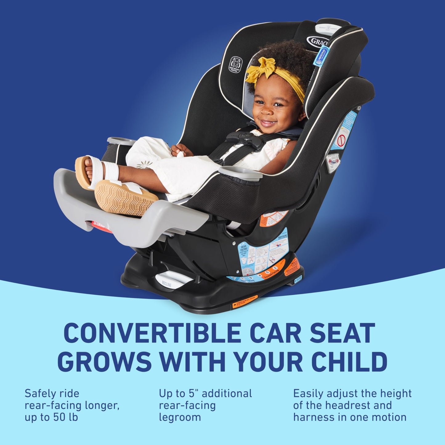 Graco Extend2Fit 2-in-1 Convertible Car Seat