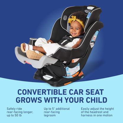 Graco Extend2Fit 2-in-1 Convertible Car Seat