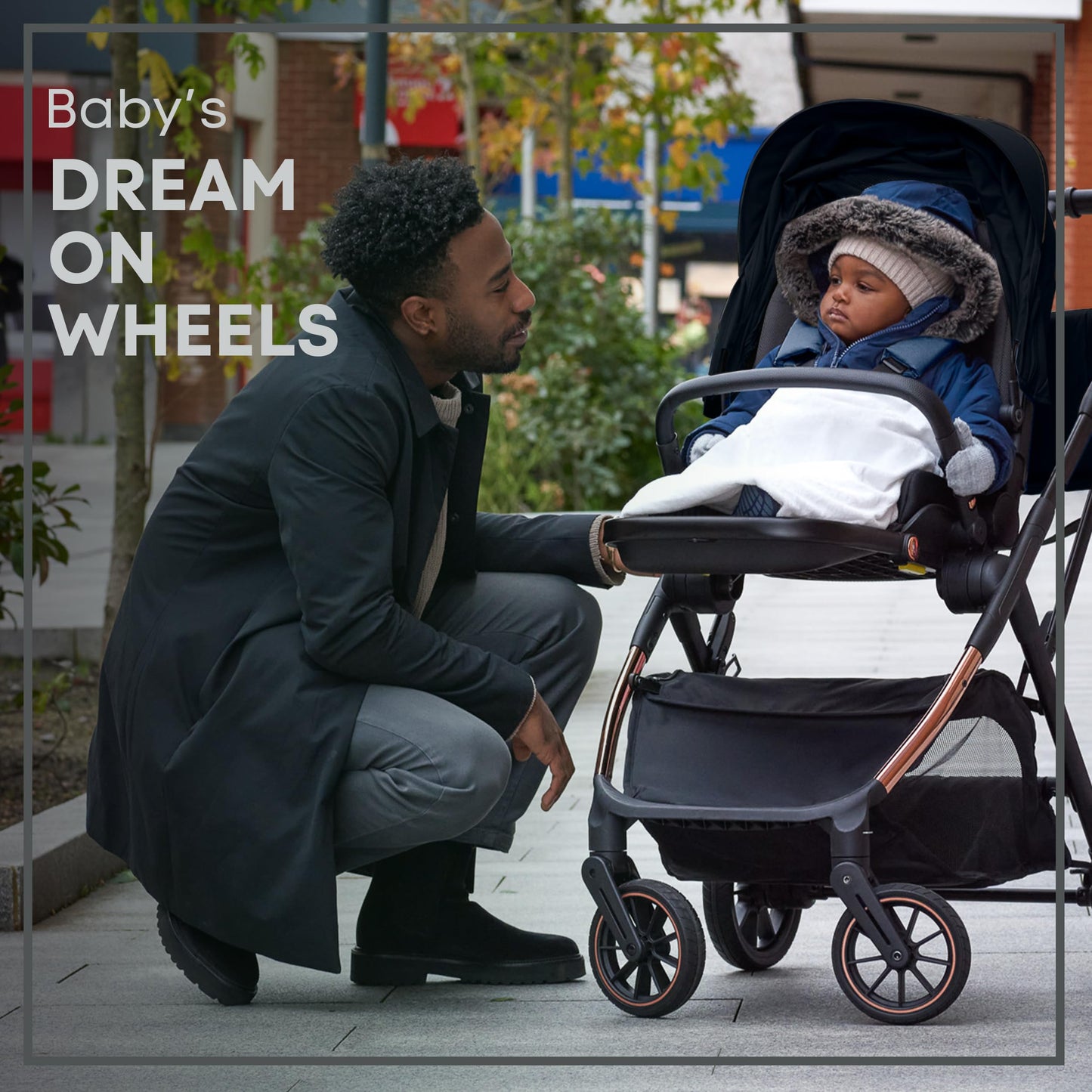 Lejoux+ Baby Pushchair (Pure Black)