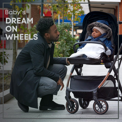 Lejoux+ Baby Pushchair (Pure Black)
