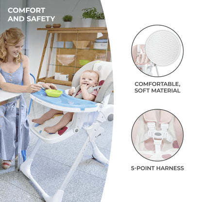 Kinderkraft Yummy Baby Highchair, Pink